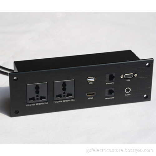 functional socket, functional outlet, desk top socket,